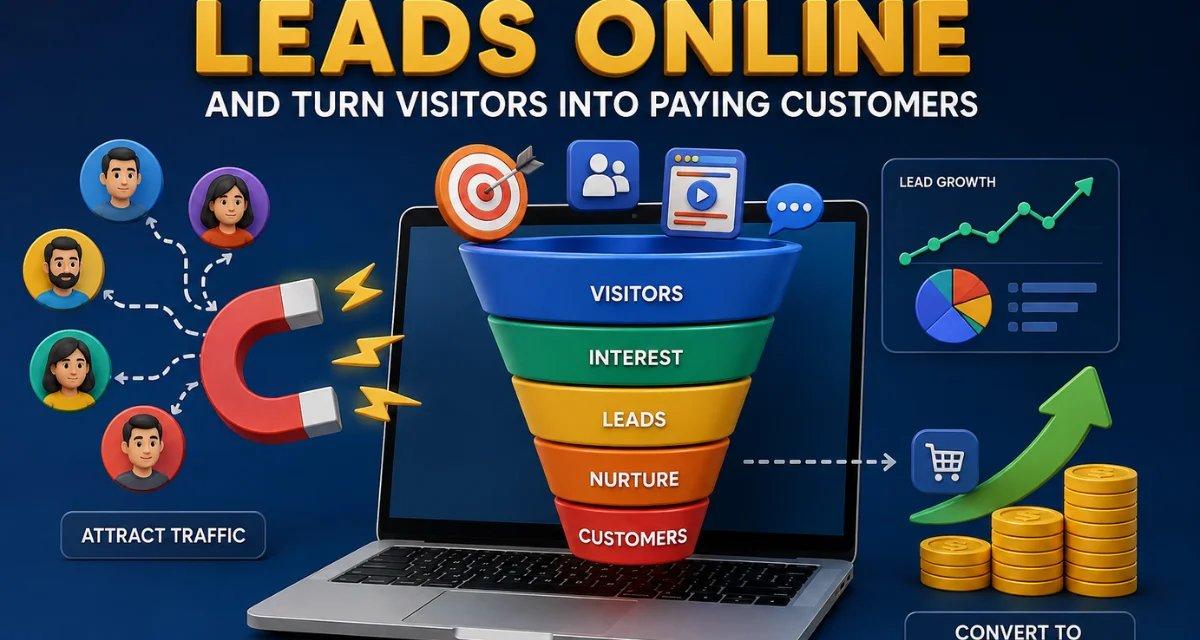 How to Generate Leads Online and Turn Visitors Into Paying Customers